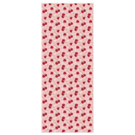 Pink Cherry Love Bomb Wrapping Paper
