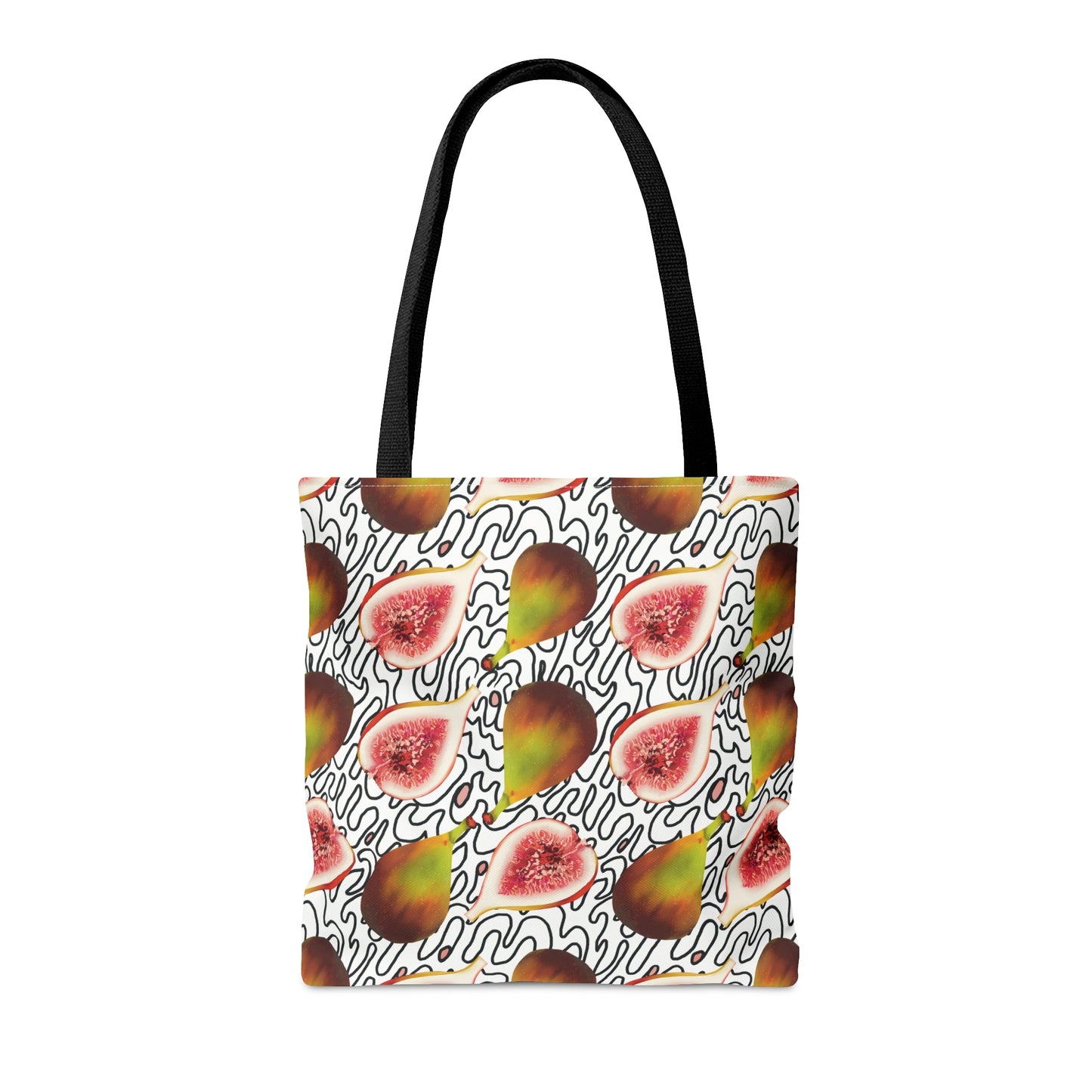 Figs in Black and White tote