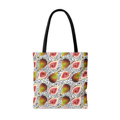 Figs in Black and White tote