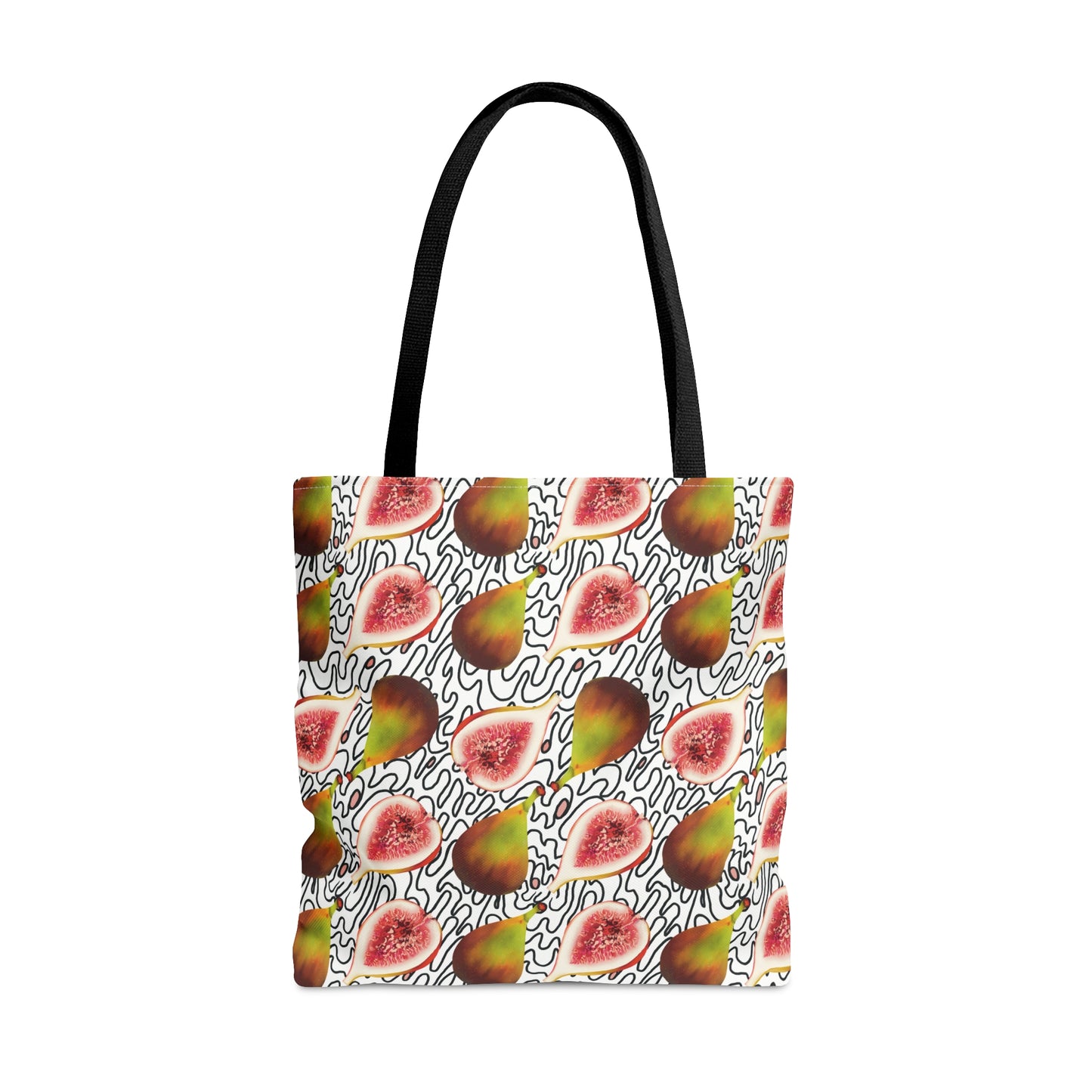 Figs in Black and White tote