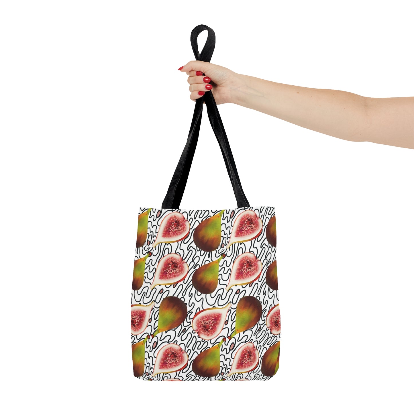 Figs in Black and White tote