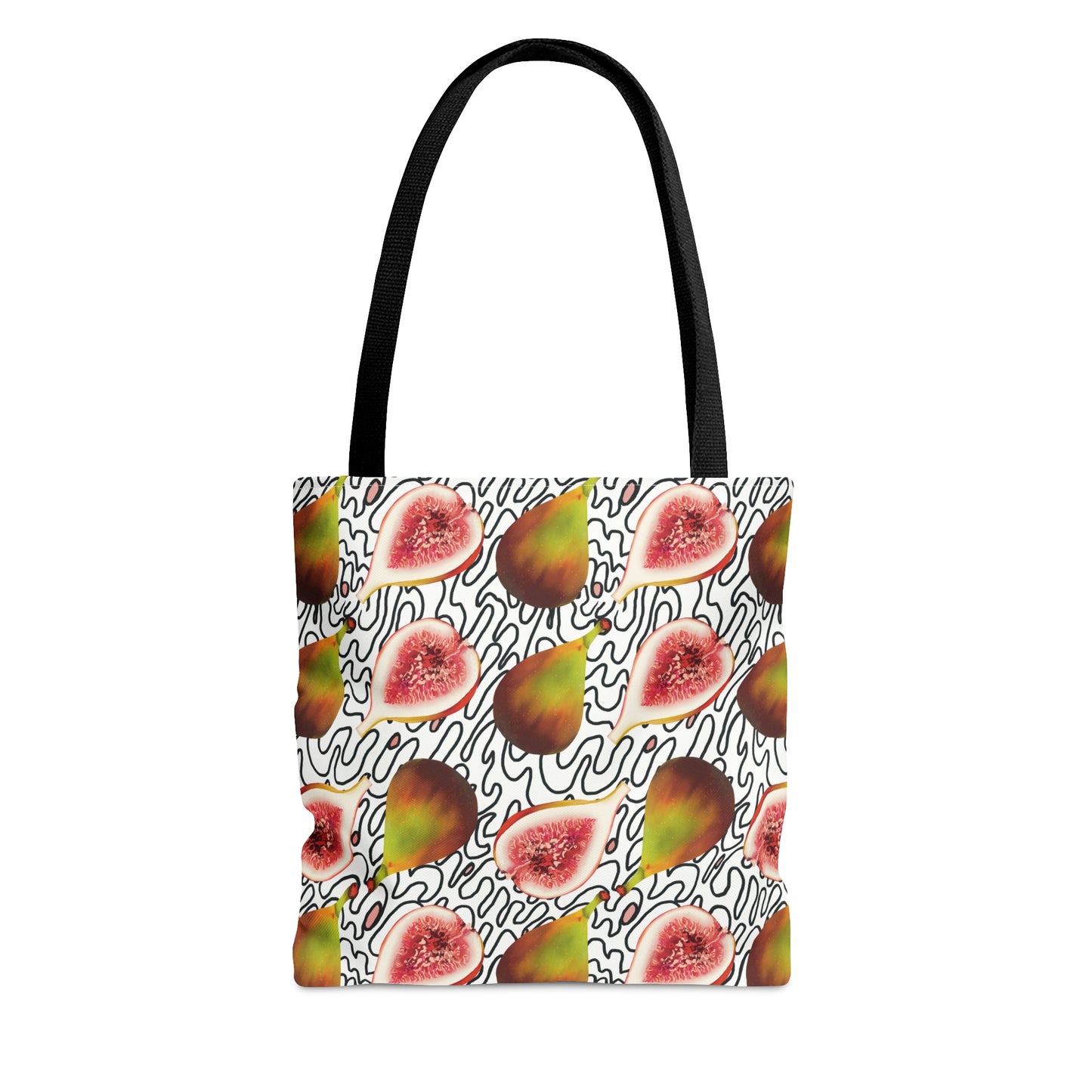 Figs in Black and White tote