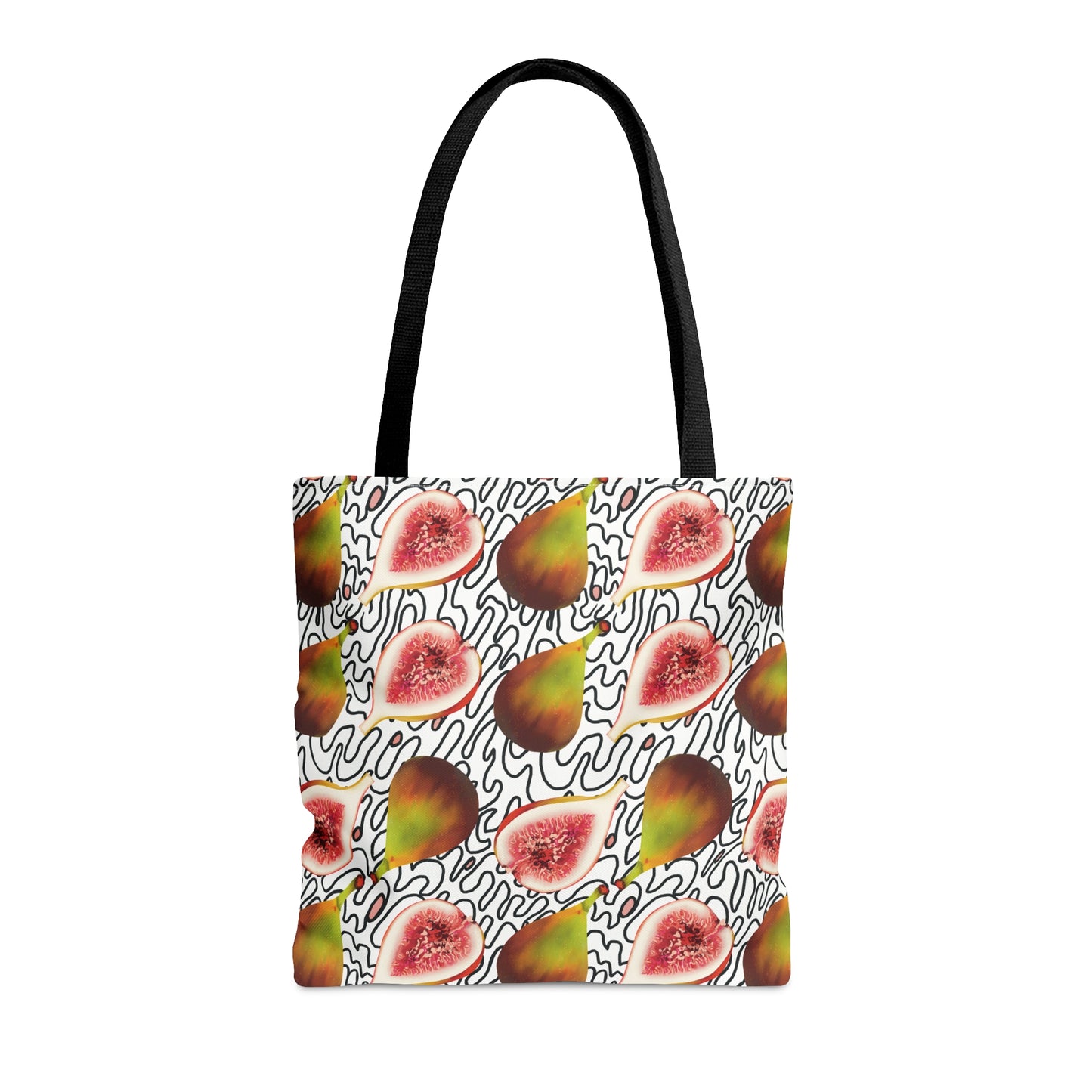 Figs in Black and White tote