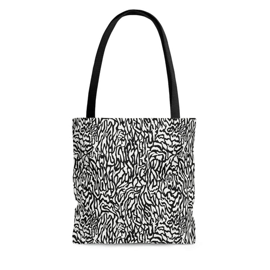 Black and White Maze Tote